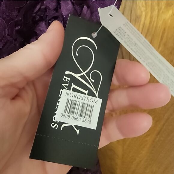 Alex Evenings Petite Long Rosette A-Line Gown with Sequin Detail - Picture 6 of 8